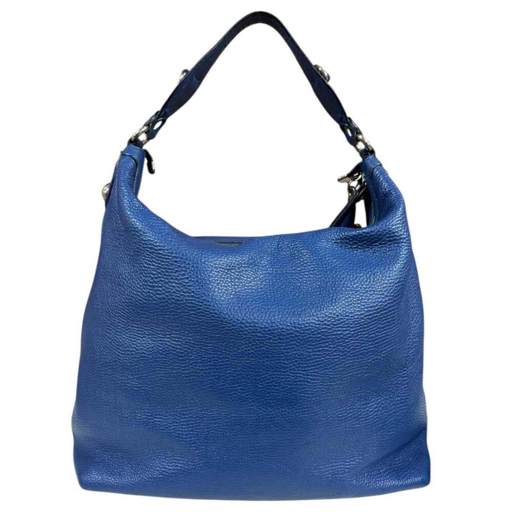 GUCCI Authentic Blue Leather Shoulder Bag - Picture 3 of 16